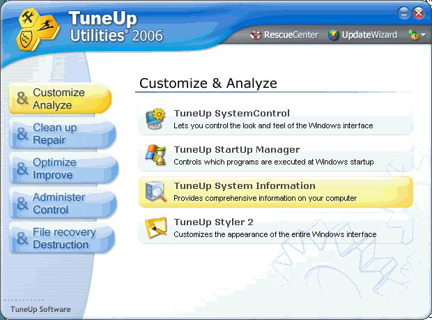 TuneUp Utilities 2006