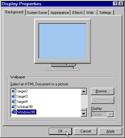 windows 98 wallpaper. logo in Windows 98 or Me