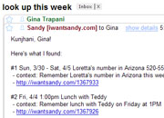 Sandy virtual personal assistant--click for full-size image. Sandy virtual personal assistant--click for full-size image.