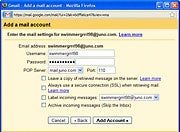 Gmail account add; click to view full-size image.
