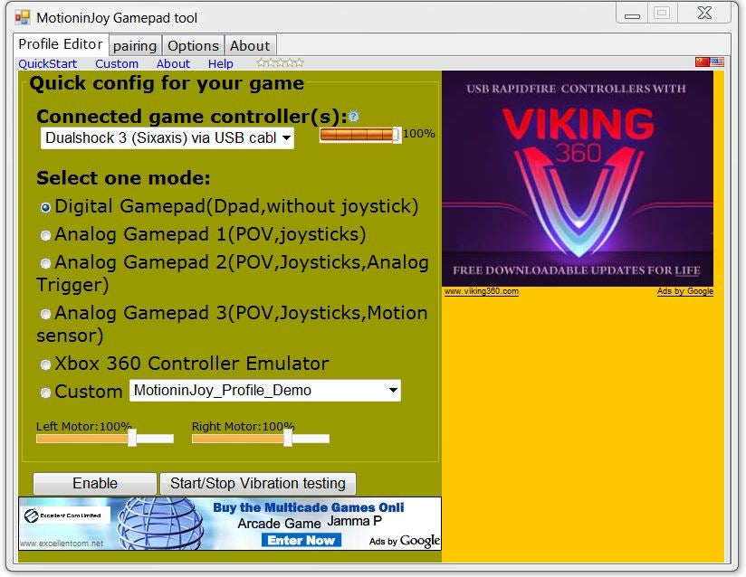 MotionInJoy's PS3 driver may be a little clunky, but it works.