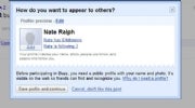 A Public Google Profile for Buzz (click for full-size image).