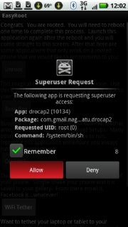 Android Superuser Request