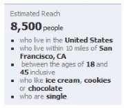 Facebook Ads estimated reach