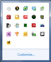 That's an awful lot of stuff in my system tray.