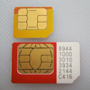 Photo: MicroSIM vs SIM card. Credit: Solutios
