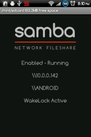 Samba file sharing