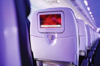 Virgin America's Techie In-Flight Entertainment System