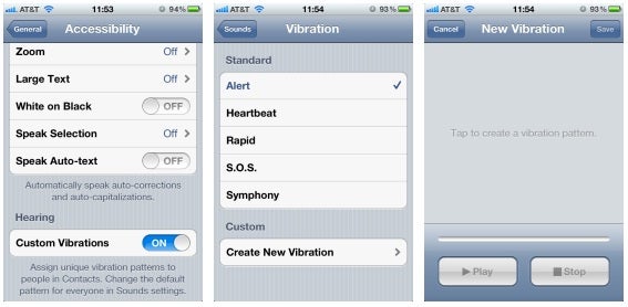 How To Change Vibrate On Iphone Ios 5