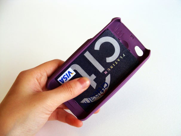 PayWave credit cards easily fit into the back of the case