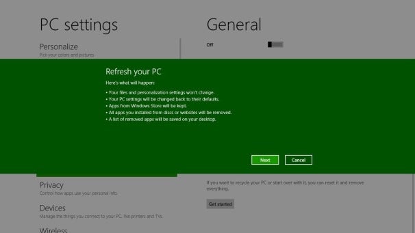 How do you do a Windows 8 full install?