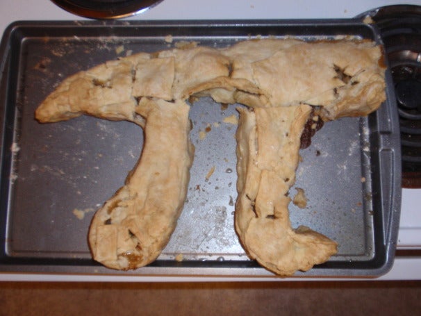 The cooked pi out of the mold.
