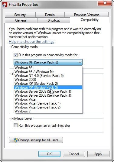 Windows 7 Vista Compatibility Mode Install