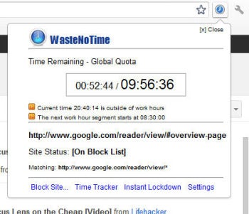WasteNoTime lets you waste a little bit of time as you choose.