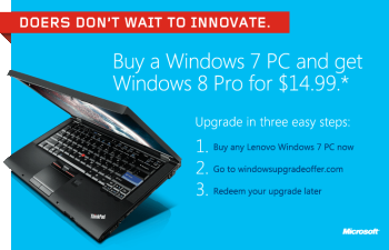 Windows 8 $15 Upgrade Offer: A FAQ for Recent PC Buyers