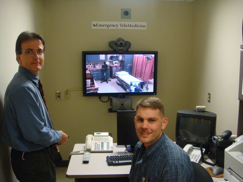 Telehealth executives Brian G. Hoot (left) and Gram McGregor