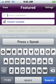 Yahoo Upgrades iPhone App for Voice Search