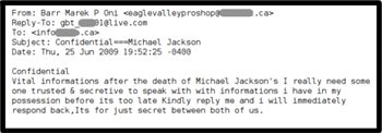 Michael Jackson Death Spurs Spam, Viruses