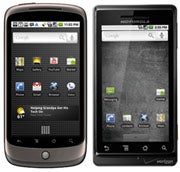 Google Nexus One and the Droid
