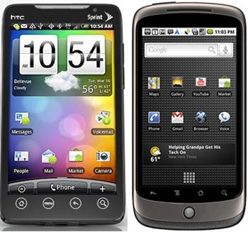 HTC EVO 4G Comparison