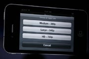 Apple iPhone 4 video export sizes