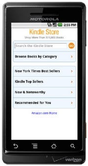 Kindle for Android store