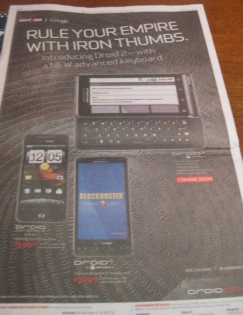 Droid 2 Advertisement