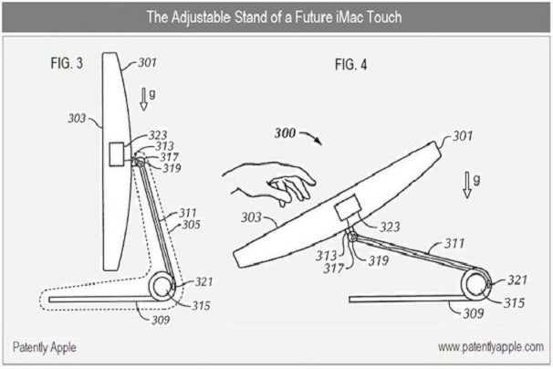 Adjustable Apple iMac Patent Image  