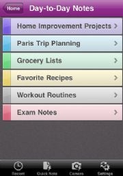 You can organize your notes into folders and categories for simplified access.
