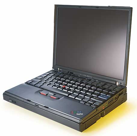 IBM ThinkPad X40 with an optional Ultrabase Dock.