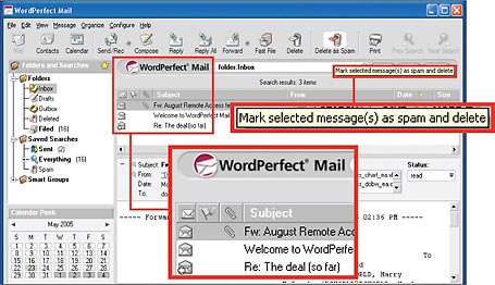 WordPerfect Office 12 Small Business Edition includes the top-notch mail client formerly known as Bloomba.