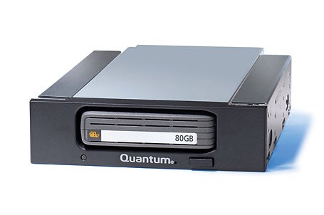 Quantum's GoVault Drive works with proprietary hard-drive-based cartridges 