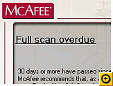 Click here for full-size image. McAfee VirusScan (1990)