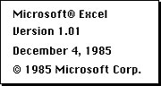 Microsoft Excel (1985)