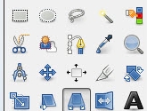 The GIMP photo editing software