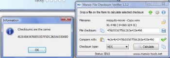 Marxio File Checksum Verifier is very simple in operation. Either drag a file to the window, or select one using a standard file dialog.