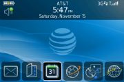 The BlackBerry Bold's interface; click to view full-size image.