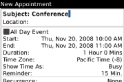 BlackBerry OS still depends heavily on text; click to view full-size image.