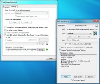 Windows 7 Firewall Control Free screenshot