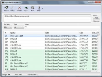 Duplicate File Hunter screenshot