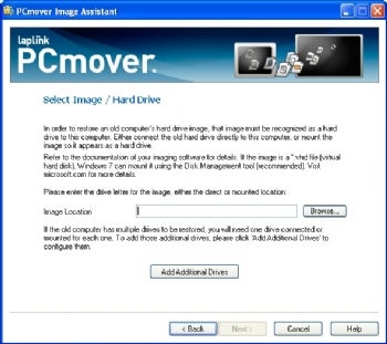 Although copious, the PCmover Image Assistant dialogs are concise. They walk you through the transfer process.