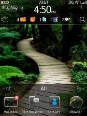 BlackBerry 6 OS home screen