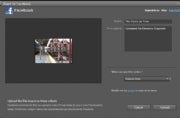 Facebook video upload feature; click for full-size image.