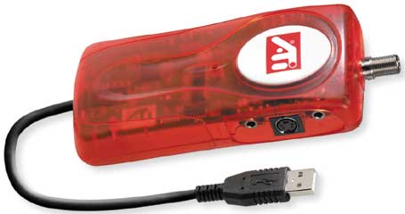 ATI's TV Wonder USB tuner is very easy to install.