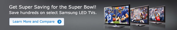 Save Hundreds on Samsung LED TVs