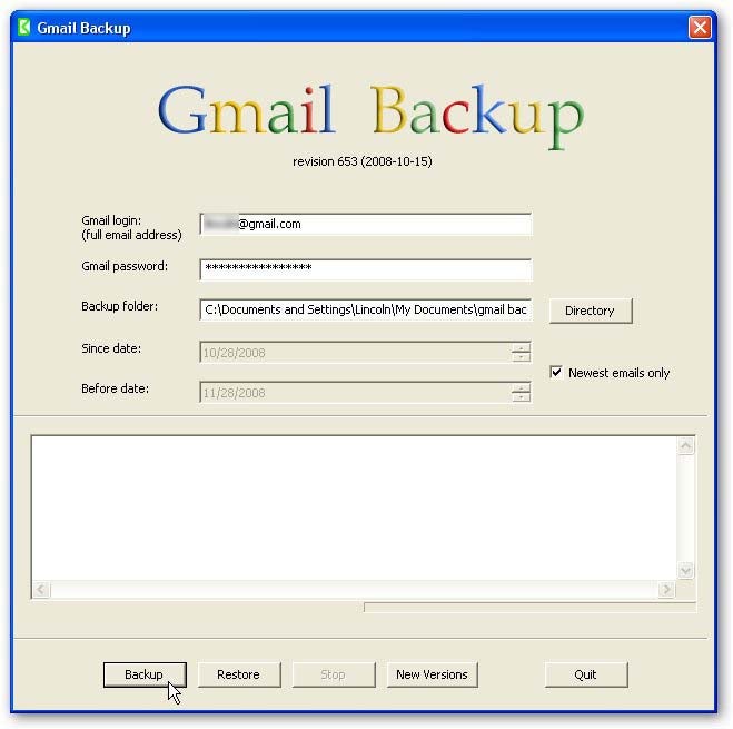 gmail backup photos