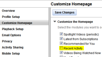 Customize Your  Homepage