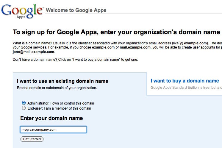 Name google domains name