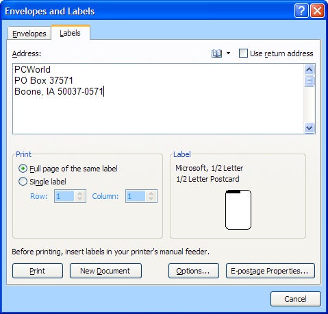 How To Print Labels Pcworld