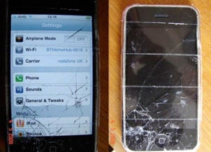 cracked iphone